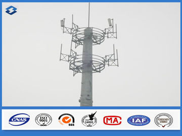 10 - 40 m Tháp điện thoại di động Thép Monopole mast Slip Joint Connection