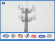 10 - 40 m Tháp điện thoại di động Thép Monopole mast Slip Joint Connection